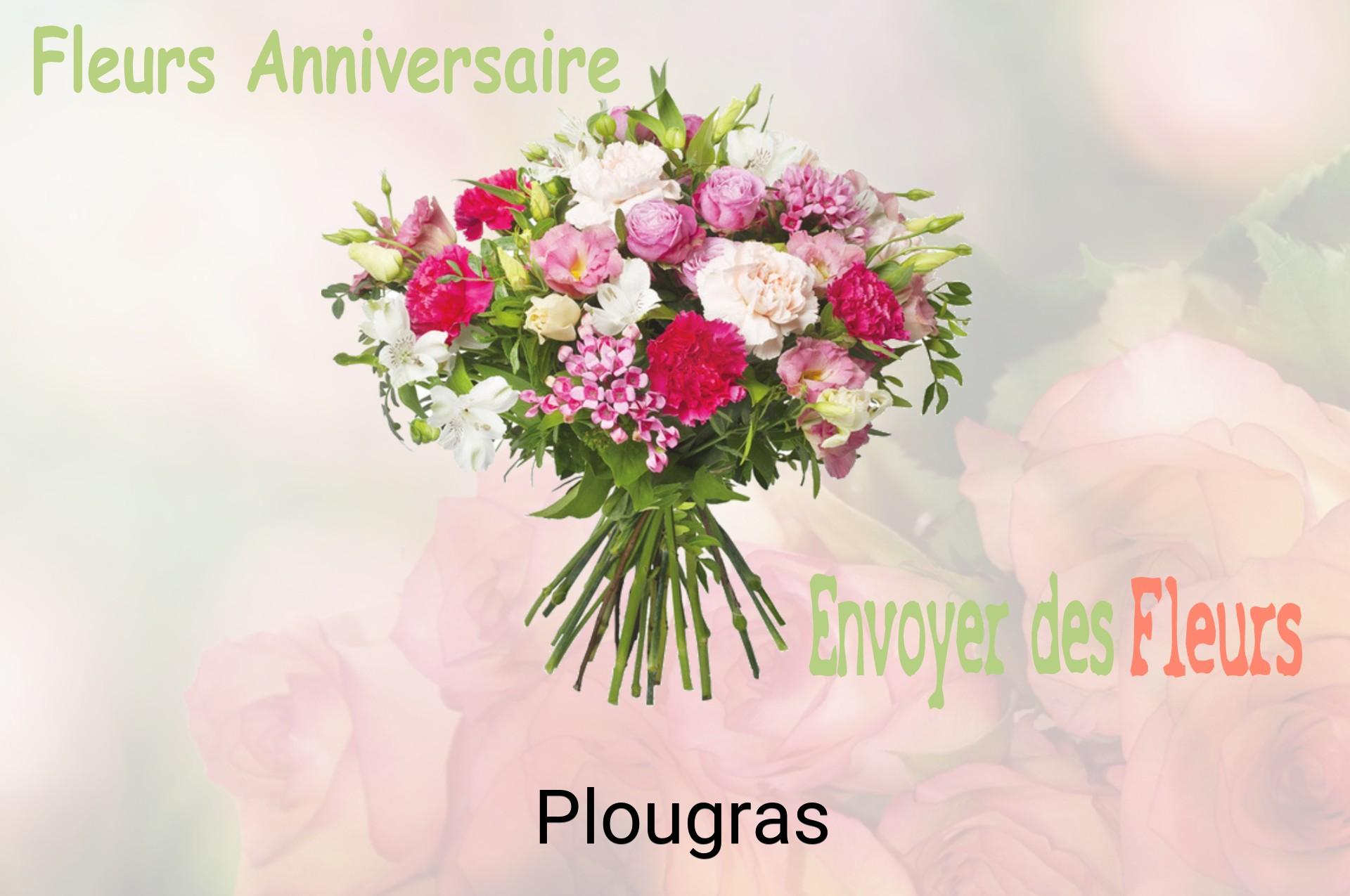 Bouquet de fleurs d’anniversaire livré à Plougras